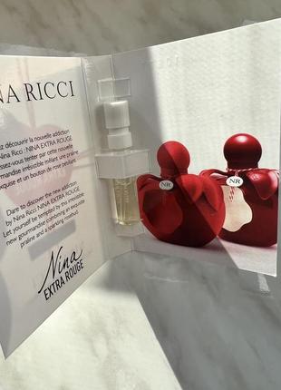 Пробник nina ricci extra rouge