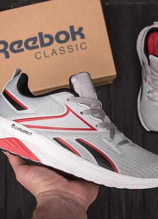 Мужские летние кроссовки сетка reebok grey3 фото