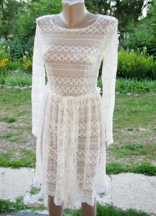 Сукня гіпюрову--- river island ---s---10р river island