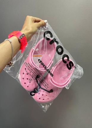 ☘️🌺crocs pink classic🌺☘️женские летние шлепанцы крокс, шлепки крокс жіночі шльопанці5 фото