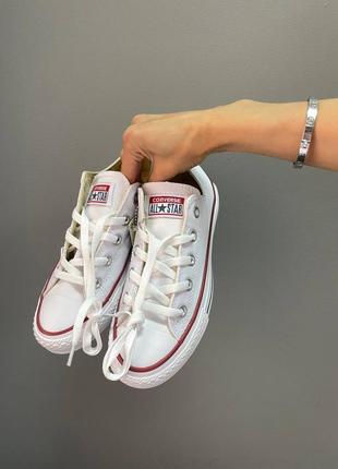 Белые кеды конверс, converse 168180c low white classic, женские белые кеды конверс, жіночі кеди