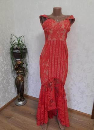 Шикарное нарядное кружевное платье  бюстье корсет  jarlo1 фото