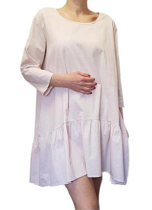 Трендові бавовняне плаття milano дивовижного кольору рожевої пудри італія