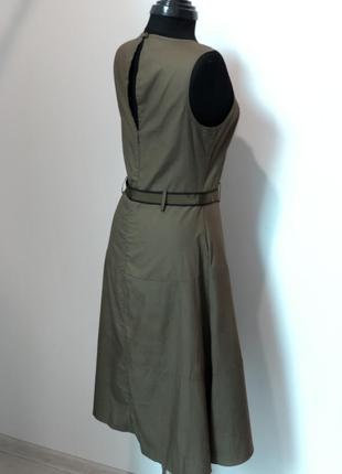 Гарна котонова сукня кольору хакі motivi5 фото