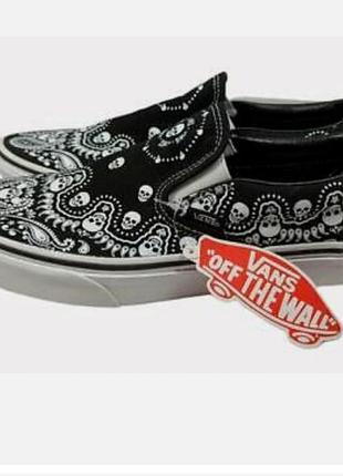 Слипоны now vans bandana4 фото