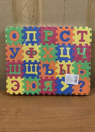 Пазлы фомовые настольные "алфавит и цифры"