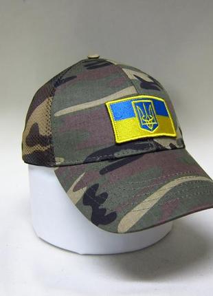 Кепка бейсболка тактична річна з сіткою камуфляж davani 00562-2