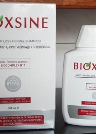 Туреччина біоксин рослинний шампунь проти випадіння для сухих/нормального волосся 300мл