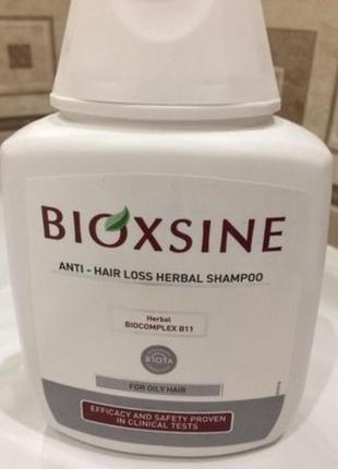 Шампунь bioxsine против выпадения для жирных волос лечебный 300 мл туреченица2 фото