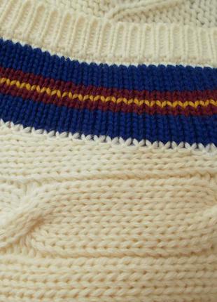 Новый свитер пуловер для крикета толстая шерсть ваниль 'jasper' 52-54р4 фото