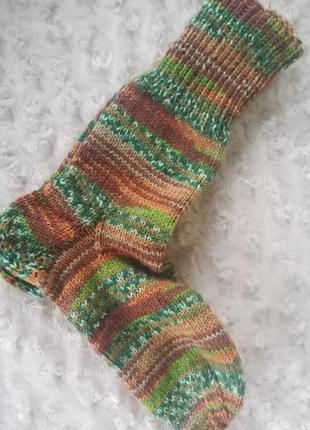 Шкарпетки вязані середньої товщини3 фото