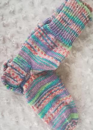 Шкарпетки вязані середньої товщини4 фото