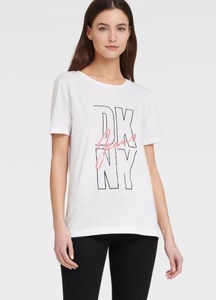 Белая футболка dkny7 фото