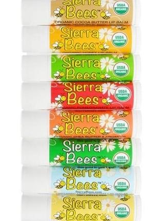 Набір органічних американських бальзамів для губ sierra bees