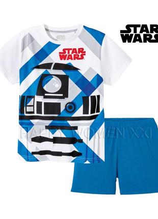6-8 років літня піжама для хлопчика star wars футболка шорти домашня одяг піжама літня хлопчик1 фото