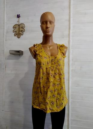 Натуральная легкая маечкой блузка,хлопок10 фото