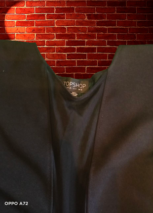 Top shop блузка с прозрачным вырезом на груди и спине3 фото