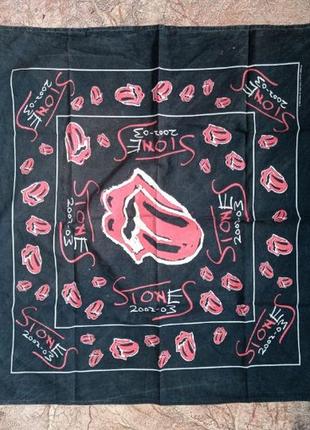 Rolling stones 2002.  шейный платок бандана, оригинал usa2 фото