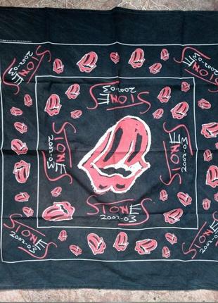 Rolling stones 2002.  шейный платок бандана, оригинал usa3 фото