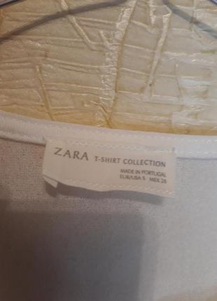 Белая футболка zara4 фото