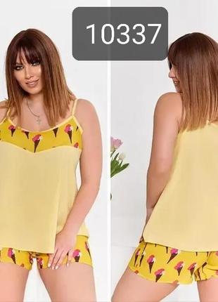 Пижама майка топ и шорты