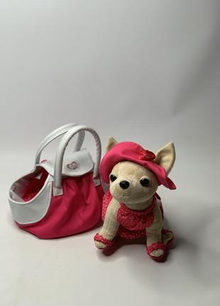 Игрушка собака chi chi love с сумкой