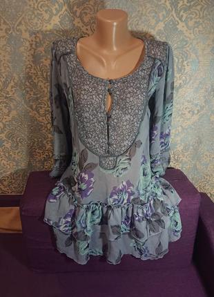Красивая женская блуза платье блузка блузочка размер 44/46