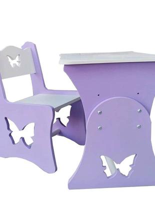 Дитячий столик та стільчик " метелик"3 фото