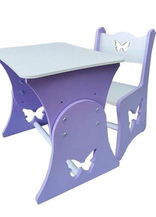 Дитячий столик та стільчик " метелик"4 фото
