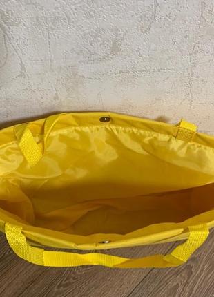 Большая желтая пляжная сумка4 фото