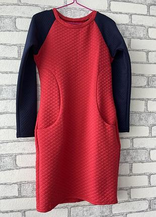 Плаття тепла сукня з довгим рукавом