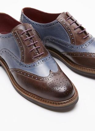 Scarpe brogue in vera pelle1 фото