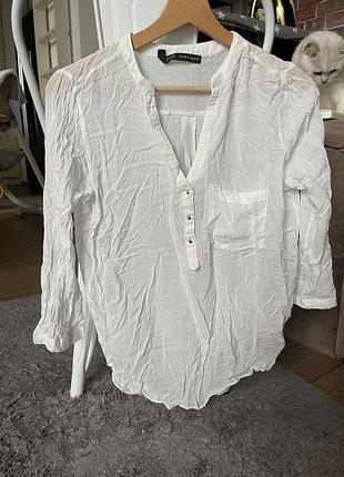 Біла легка блуза zara s,m