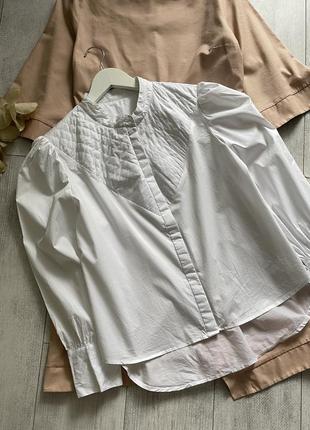 Біла сорочка / блуза бавовна oasis8 фото