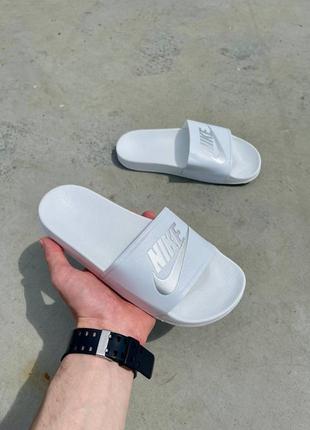 Жіночі літні білі шльопанці nike slides 🆕 женские шлепанцы найк1 фото