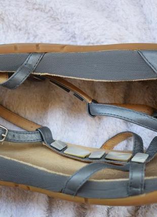 Кожаные босоножки сандали сандалии кларкс clarks р. 8 р. 42 27,8 см6 фото