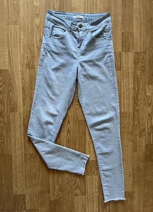 Голубые легкие скинни джинсы джеггинсы reserved2 фото