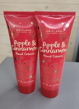 Крем для рук орифлейм oriflame яблоко корица hand cream