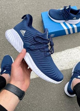 Кросівки alphabounce blue white кроссовки