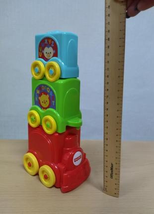 Поїзд пірамідка   від fisher price6 фото