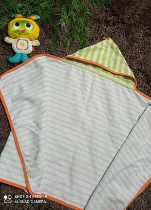 Детское махровое полотенце с капюшоном2 фото