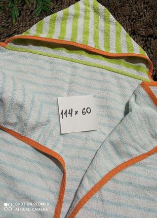 Детское махровое полотенце с капюшоном4 фото