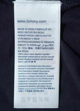 Женская удлиненная футболка tommy jeans темно синего цвета.6 фото