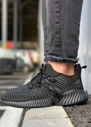 Чоловічі текстильні  черні кросівки adidas alphabounce🆕 адидас альфабаунс