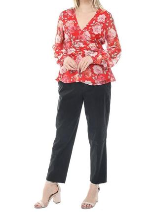 Оригинал, невероятно красивая брендовая блуза в цветы от guess2 фото