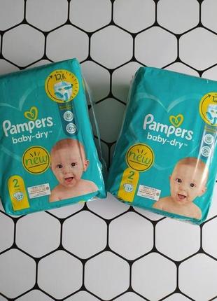 Підгузники pampers baby dry 2(37 штук)