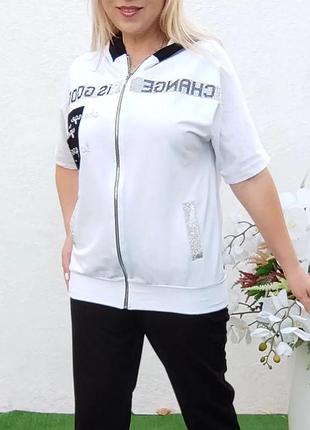 Костюм спортивного стиля прогулочный люкс качество норма и батал4 фото