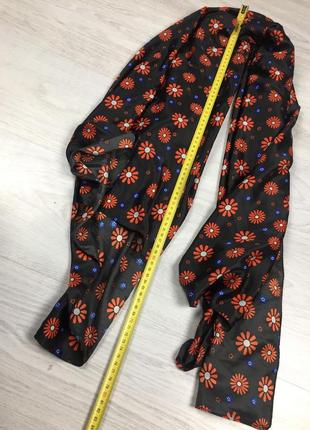 Великий платок шарф з квітами цветами хустинка c&a ромашки с ромашками5 фото