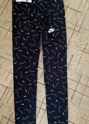 Лосины легинсы детские nike g nsw favorites aop legging оригинал dd7419-010