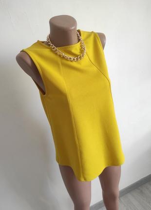Жовта гірчична блузка2 фото